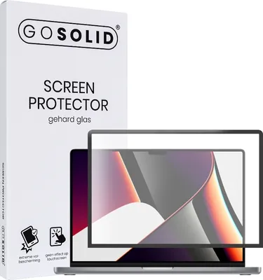 Produktbild von GO SOLID! Displayschutzfolie für MacBook Pro 16,2 Zoll aus gehärtetem Glas
