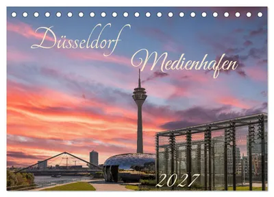 Produktbild von Düsseldorf Medienhafen (Tischkalender 2027 DIN A5 quer), CALVENDO Monatskalender