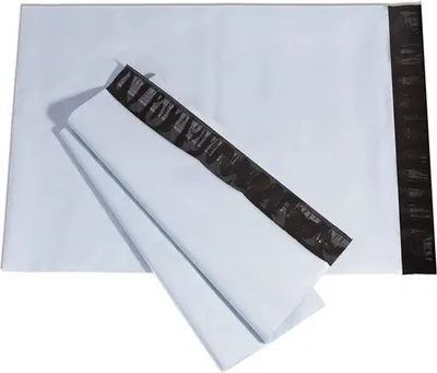 Image de 350 pochettes d'expédition en plastique autocollantes | 420 x 550 mm Sachets d'expédition avec fermeture autocollante | 42 x 55 cm Sachets d'expédition opaques en plastique pour vêtements et textiles