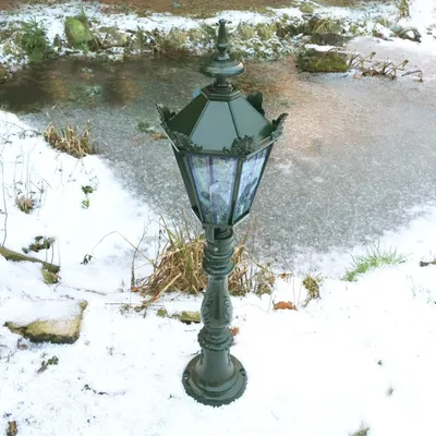 Produktbild von Ambientelampe Antik-Look Gartenleuchte Retro Standlampe Vintage - H.100 cm