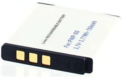 Produktbild von Akku für Fuji FinePix F100FD Li-Ion 3,7 Volt 700 mAh schwarz.