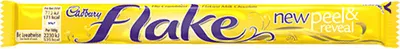 Produktbild von Cadbury Flake Schokoriegel mit zarter, mürber Textur, 48er Packung à 32g