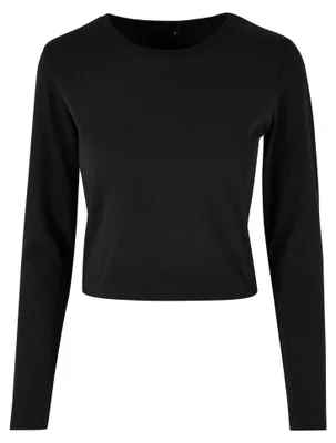 Immagine prodotto di Build Your Brand - Maglietta da donna a maniche lunghe LT2103 (4XL) (nero)