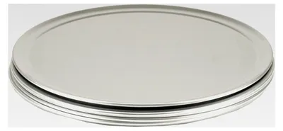 Produktbild von Rundes Pizzablech aus Aluminium, 6 Stück, Ø 406 mm