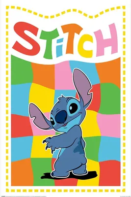 Produktbild von Disney Stitch Poster Chequered Stitch 61 x 91,5 cm