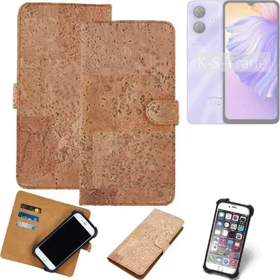 Produktbild von K-S-Trade Hülle kompatibel mit Ulefone Note 21  Kork Handyhülle Cover  Schutzhülle TPU Case Bumper in Hellbraun, (1x)
