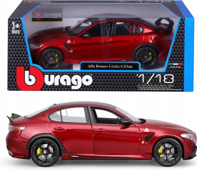 Zdjęcie produktu dla BBURAGO Alfa Romeo GTAm, Wstępnie zmontowany, 1:18, Alfa Romeo GTAm 1:18, Każda płeć, Metal, Plastik, 3 lat(a)