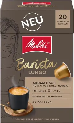 Produktbild von Melitta Barista Lungo 20 Kapseln Alu 1 Pack