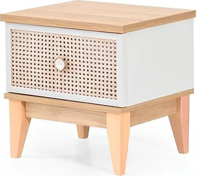 Produktbild von Weißer Nachttisch Nachtkonsole Designer Schlafzimmer Möbel