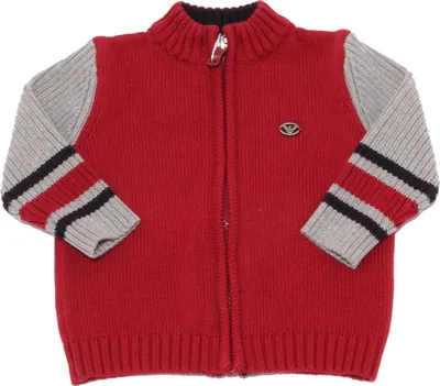 Immagine prodotto di 6072U cardigan bimbo ARMANI JUNIOR rosso zip sweater Cotone kid