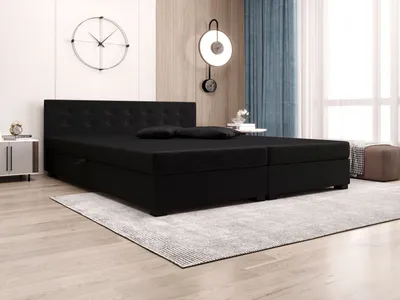 Obrázek produktu pro Manželská postel s úložným prostorem 160x200 ROSIE 12 - grafit