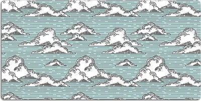 Produktbild von Schreibtischmatte Tischunterlage 100x50 cm Mauspad - Wolkenzeichnung