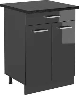Image de Meuble cuisine Vicco R-Line Anthracite Haute brillance 60cm , PT Anthracite, Model 53662