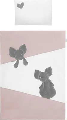Obrázek produktu pro 6-dílné ložní povlečení Belisima Mouse 90/120 růžové