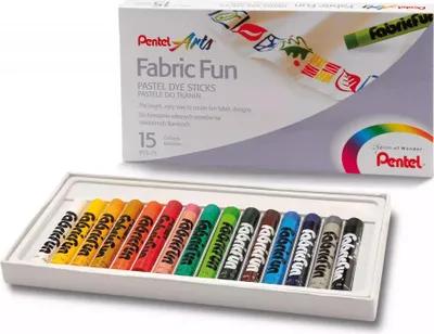 Produktbild von Textilkreide, verschiedene Farben, 15 Stück, 1 Box