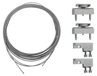 Produktbild von Hafele Slido Classic Synchronisator für 2-flügelige Glastüren ohne Dämpfer
