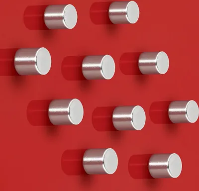 Immagine prodotto di SIGEL BA701 Magneti SuperDym C5 "Strong", design a cilindro, Ø 10 mm, 10 pezzi