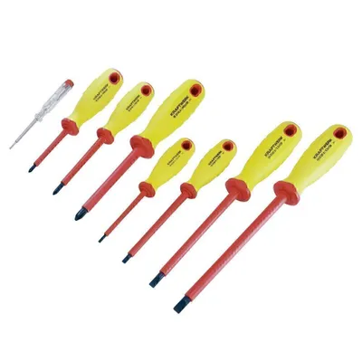Immagine prodotto di KRAFTWERK KRA 3157 Set di cacciaviti da elettricista Ergokraft 1000V, 8 pezzi.