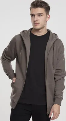 Produktbild von Urban Classics TB1788 | Basic Zip Hoody Herren Kapuzenjacke - Farbe: army green - Größe: M