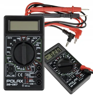 Zdjęcie produktu dla Miernik elektroniczny uniwersalny ręczny multimetr prądu Polax