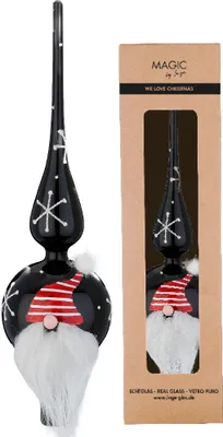 Produktbild von Inge‘s Christmas Decor 40687 P311, Glas, Schwarz, 310 mm, 1 Stück(e)