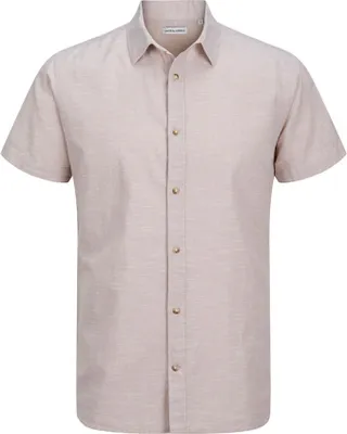 Obrázek produktu pro Jack & Jones Letní košile s krátkým rukávem, šedá, velikost M, pánská, šedá, velikost M