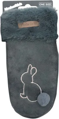 graue Fäustlinge