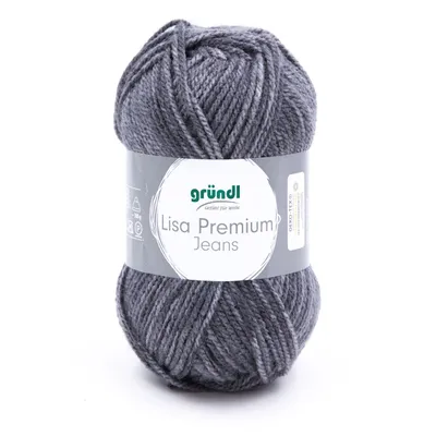 Produktbild von Gründl Wolle Lisa Premium Jeans 50 g schiefergrau meliert