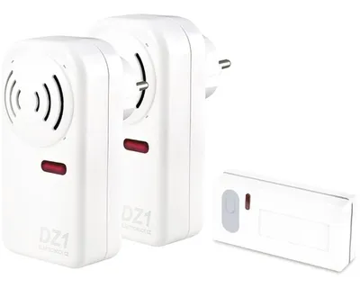 Produktbild von Elektrobock Funk-Türglocke DZ2-1, 230V AC, 2xEmpfänger