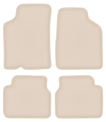 Productafbeelding van Velours automatten voor Kia Sephia II 1997-2001 (sedan) – 4-delig, beige, op maat – Wielganizator FORTUNA