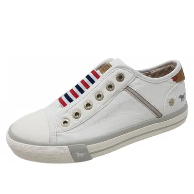 Produktbild von Mustang Jungen Leinenschuh in Weiß, Größe 32