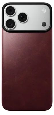 Obrázek produktu pro Nomad Magnetic Leather Back, burgundy (Horween), Magsafe - iPhone 18 Pro Max/17 Pro Max