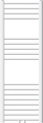 Immagine prodotto di LuxeBath radiatore da bagno 400 x 1200 mm - bianco - curvo con attacco centrale - radiatore di design scaldasalviette asciugacapelli, senza elemento riscaldante