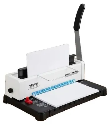 Immagine prodotto di Macchina per rilegatura, funzionamento manuale, larghezza del dorso regolabile, colore rosso