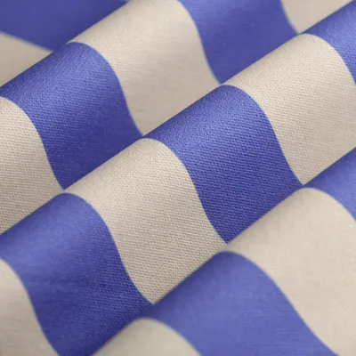 Produktbild von Blaue Diagonalstreifen-Baumwollstoffe 140 cm