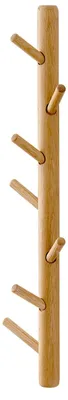Wand-Kleiderhaken 70 cm, moderner Holz-Hutständer für Jacken & Taschen