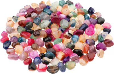 Produktbild von 300g Trommelsteine Achat 15 - 20 mm Heilsteine Edelsteine Schmucksteine Dekoration