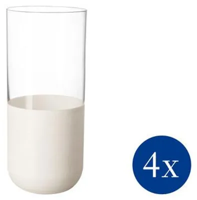 Zdjęcie produktu dla Villeroy&Boch - Szklanka do long drinków 300 ml 4 szt. Manufacture Rock Biała