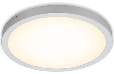 Produktbild von LED Aufbauleuchte Deckenlampe 24,5 W Chrom 3000K IP20 Ø40,5cm Metall Briloner
