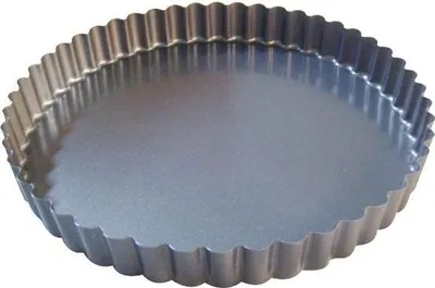 Obrázok produktu pre de Buyer 4705.28, Forma na tortu, Kolo, Šikmý povrch, 220 °C, Strieborná, Oceľ