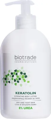 Produktbild von Biotrade Keratolin Körperlotion mit 8% Urea für trockene Haut 400ml
