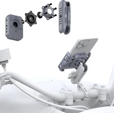 Obrázok produktu pre Nastaviteľný držiak telefónu (63-97 mm) s 1-palcovým guľovým držiakom Outplorer PH10