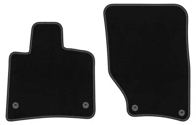 Productafbeelding van Velours voormatten voor Audi Q7 I 4L 2005-2015 (SUV) – 2-delig, zwart, op maat – Wielganizator BASIC