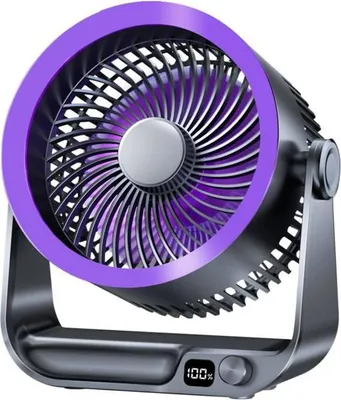 Produktbild von USB-Ventilator – 10 Geschwindigkeitsstufen – Leise – Wiederaufladbar – Wandmontage