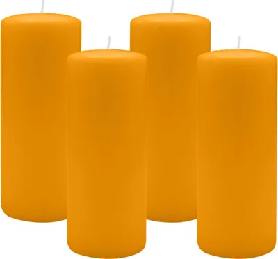 Produktbild von 4er Set Adventskranzkerzen Honig Ø 80 x 200 mm