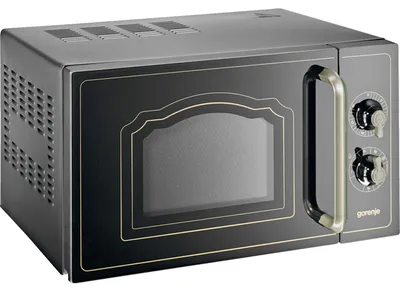 Obrázok produktu pre Gorenje MO4250CLB, Na pracovnú dosku, Mikrovlnná rúra s grilom, 20 L, 700 W, Otočné, Čierna