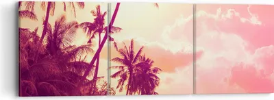 Produktbild von Bild auf Leinwand - Leinwandbild - palme dschungel - 90x30cm - Wand Bild - Wanddeko - Wandbilder - Leinwanddruck - Bilder - Kunstdruck - Wanddekoration - Leinwand bilder - Wandkunst - CA90x30-3994