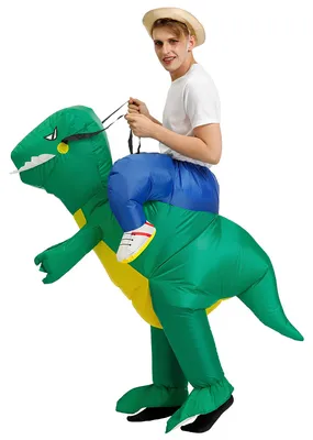 Immagine prodotto di Costume gonfiabile di dinosauro verde RESTEQ per adulti per il Cosplay