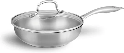 Produktbild von SPRINGLANE Edelstahl Bratpfanne 20 cm mit Glasdeckel - Silber