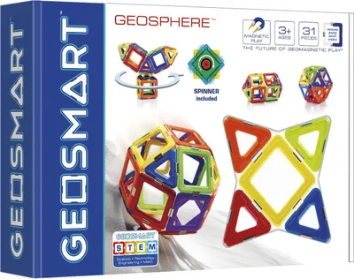 Immagine prodotto di Smart Games Geosmart Geosphere, Konstruktion, Baukausten, Kinder Spielzeug, ab 3 Jahren, GEO 210